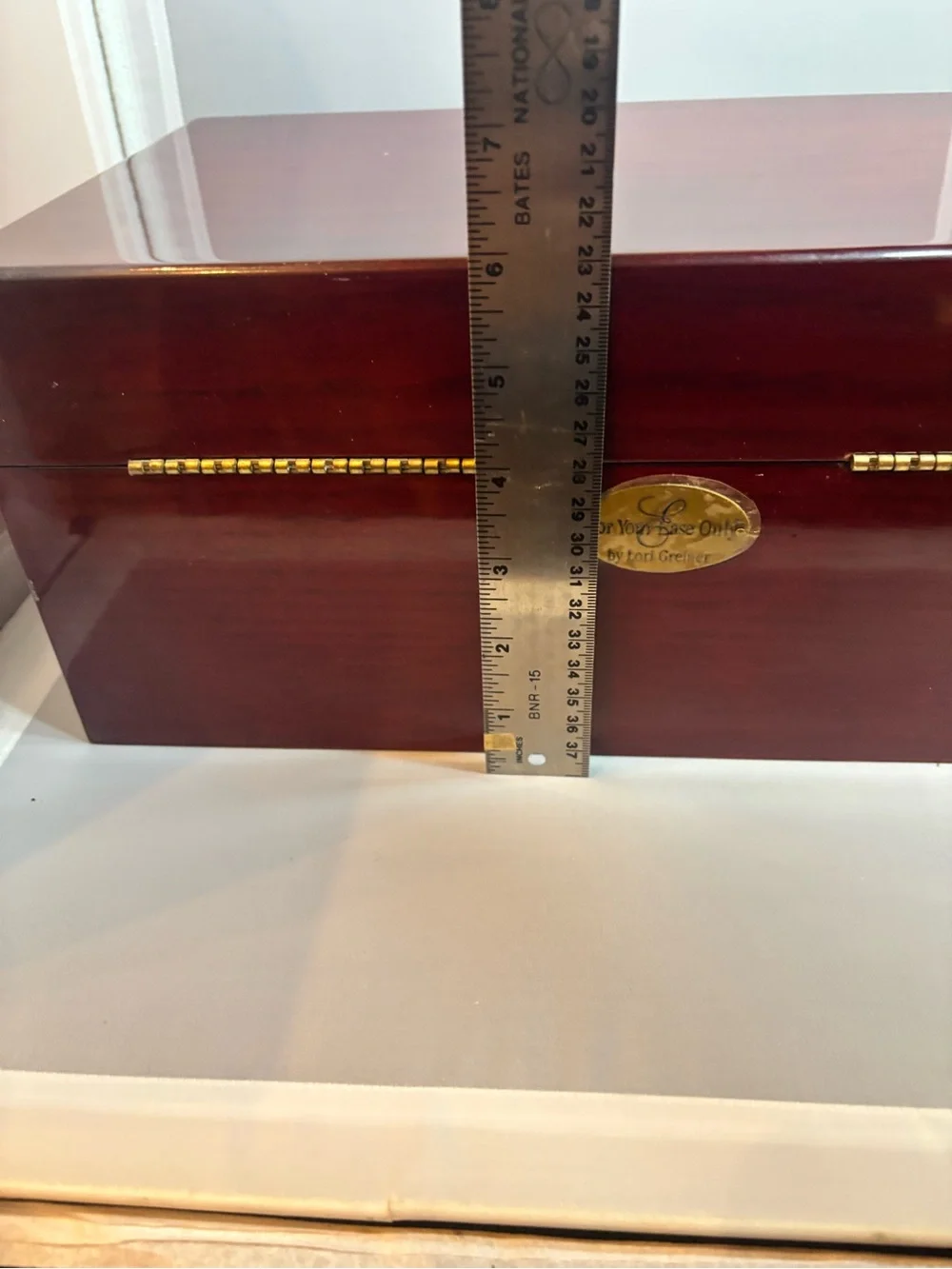 Lori Greiner For Your Ease Only Cherry Wood Jewelry Box Organizer